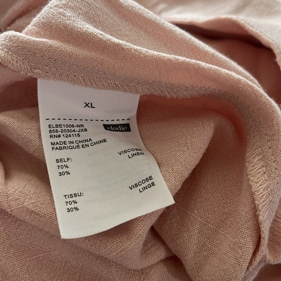 elodie Skirt Viscose linen blend size XL dusty rose, granny core NWOT - Picture 6 of 7